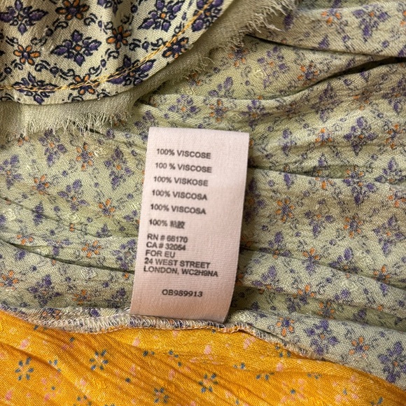 Free People Across The Sea Tunic Top Citrus yellow size medium - Picture 15 of 16